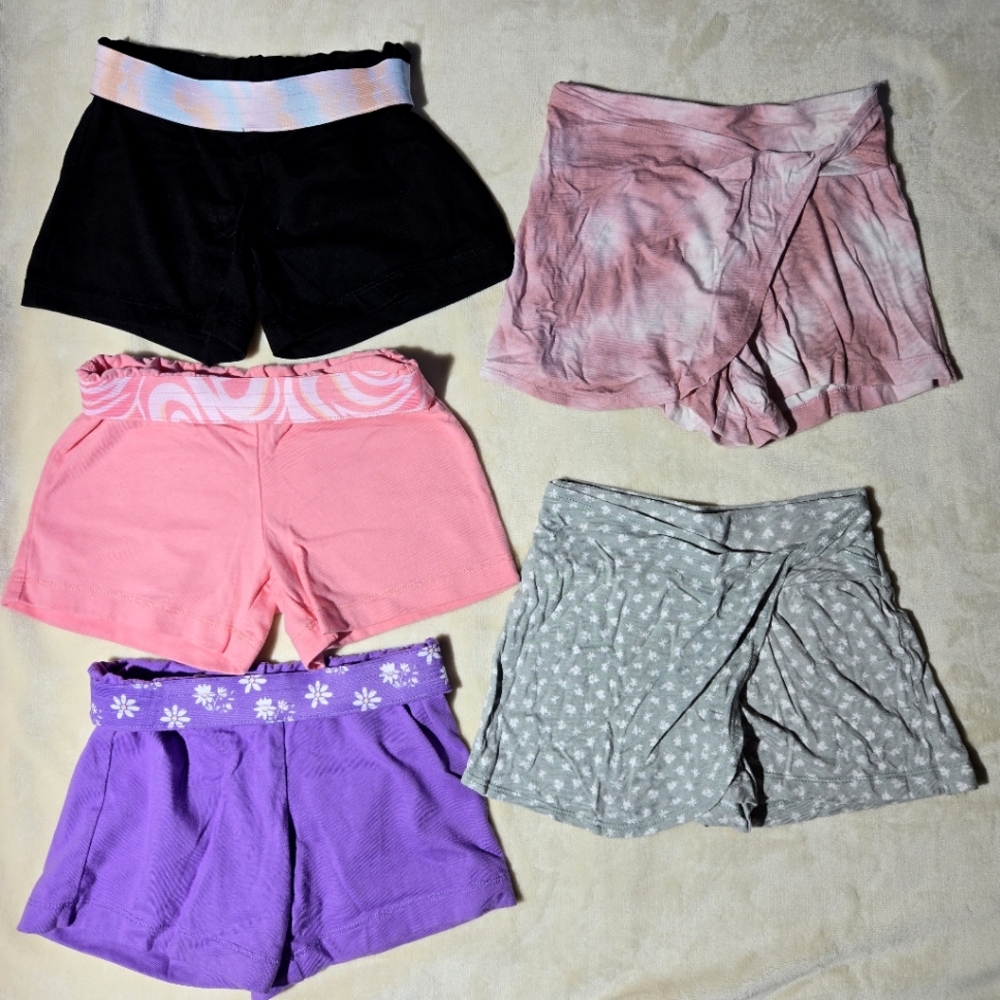 Girls 3 Shorts And 2 Skorts